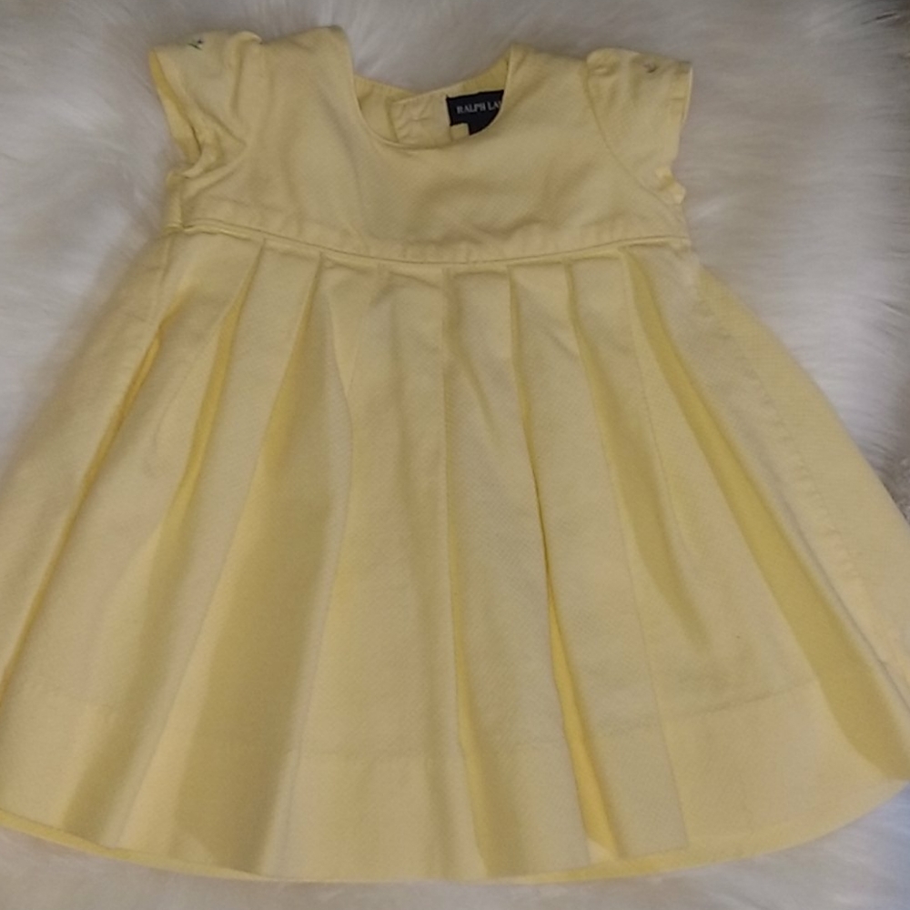 Ralph lauren  yellow 3/6 M baby dress